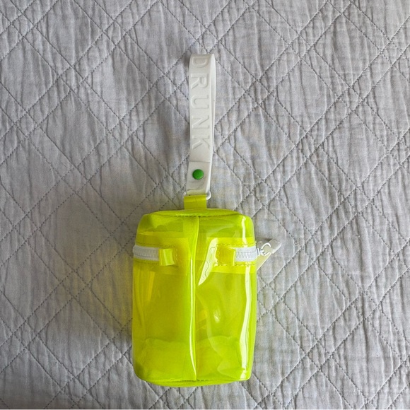 Drunk Elephant Neon Yellow Cosmetic Bag - Picture 3 of 5